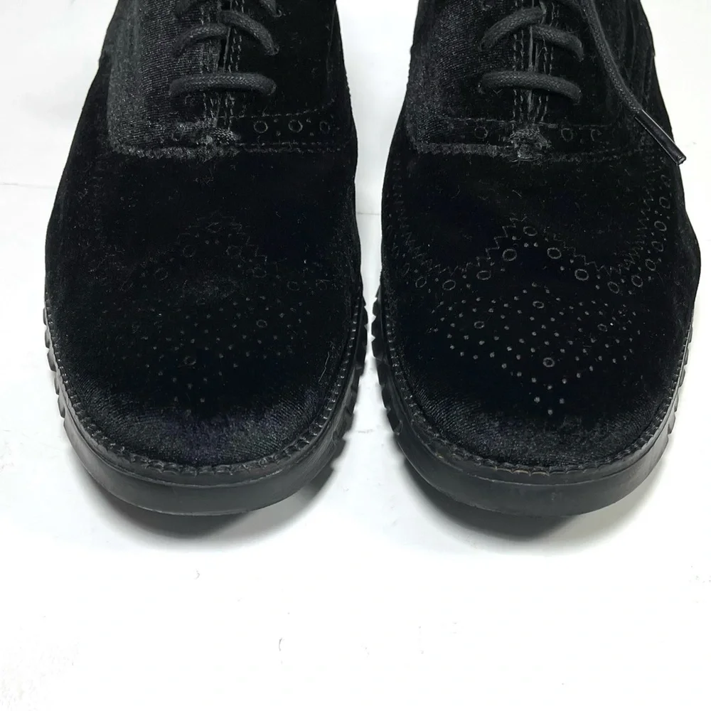Cole Haan‎ Grand OS Men’s Wingtip Oxfords Black Velvet Size 8.5 M